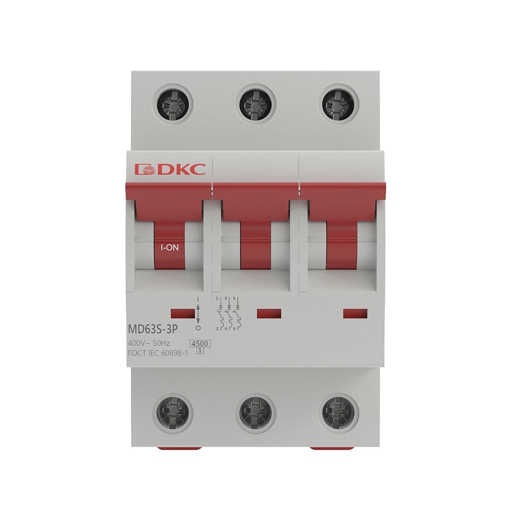���������� �������������� ����������� ��������� DKC Yon Max MD63S 3P 63� ��� C 4,5 �� 400 � (MD63S-3PC63)  