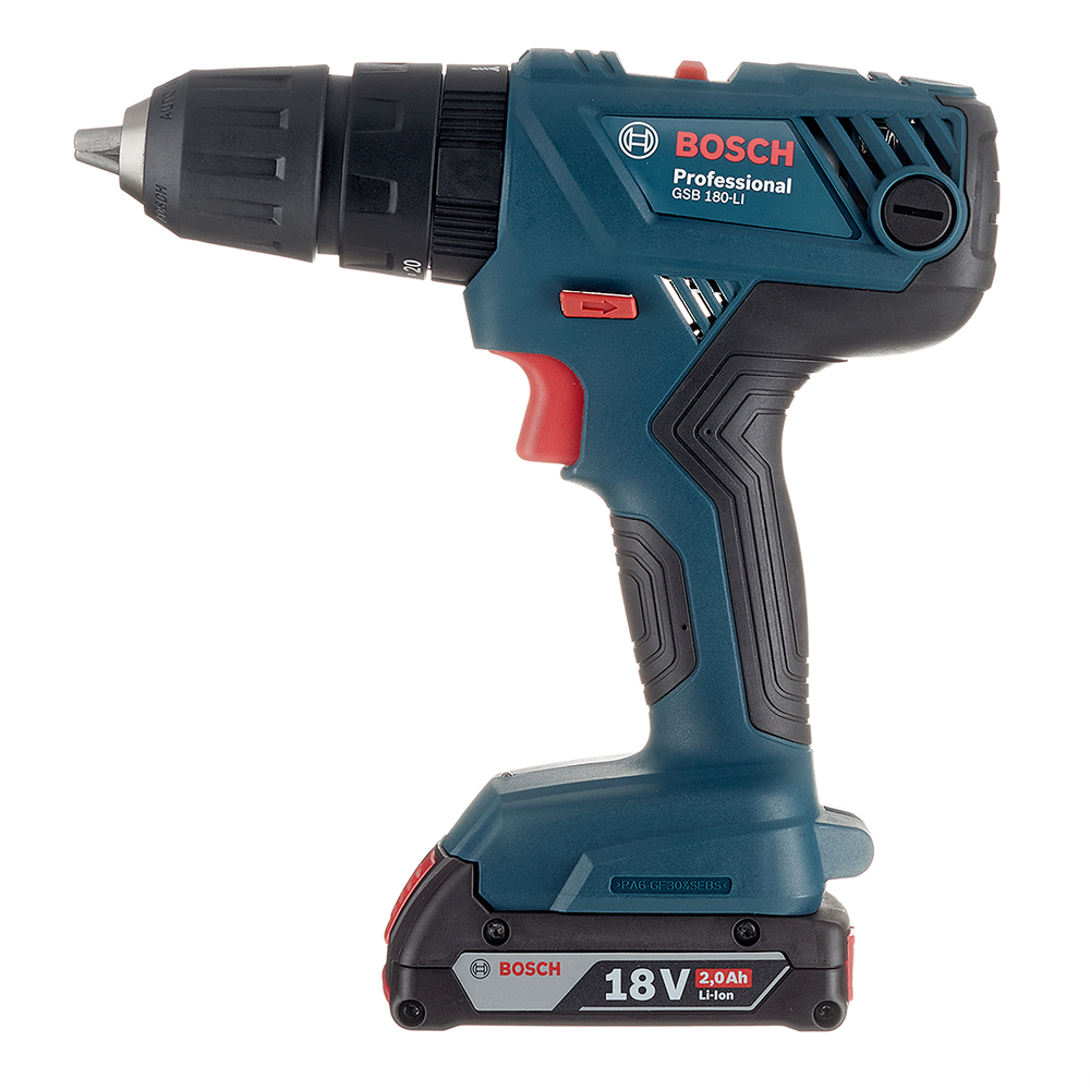 ���������� �����-���������� ������� �������������� Bosch GSB 180-LI 18 � 2 �� Li-Ion 2 ��� � �� (06019F8323)  
