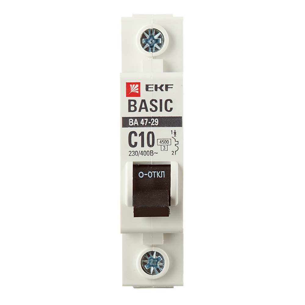 ���������� �������������� ����������� ��������� EKF Basic �� 47-29 1P 10� ��� C 4,5 �� 230 � (mcb4729-1-10C)  