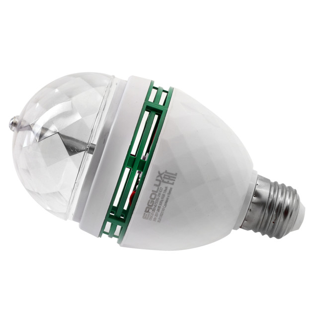 ���������� ����� ������������ ERGOLUX Disco 3�� �27 RGB �����  