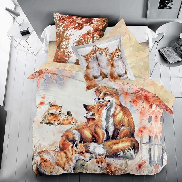���������� ���������� ����� 2�� MONA LIZA SL �����/Family ����/Foxes ����� 4 ���.50�70 � 70�70��, ���.5860/4  