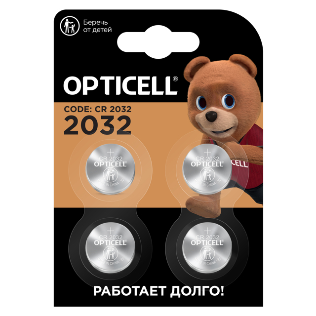 ���������� ��������� OPTICELL 3� �������� CR2032 4��  