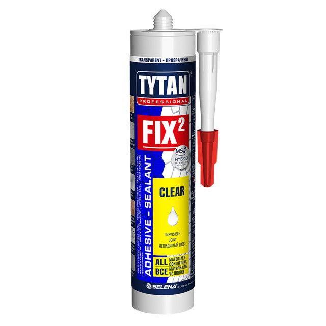 ���������� ����-�������� ��������� TYTAN Professional  Fix2 Clear 290�� ����������, ���.73914  