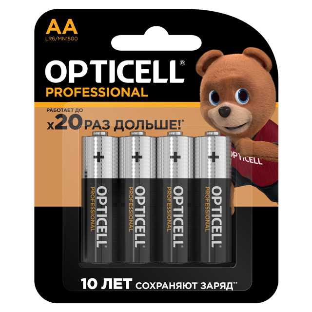 ���������� ��������� OPTICELL ����������� 1,5� ����������� AA 4��  