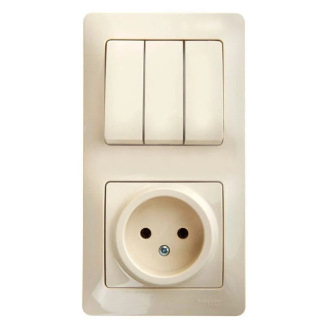 ���������� ���� 3-��������� ����������� � ������� SYSTEME ELECTRIC Glossa �/� �������  
