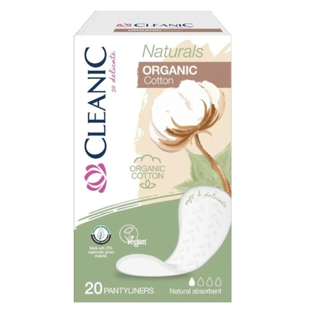 ���������� ��������� CLEANIC Naturals Organic Cotton 20��  