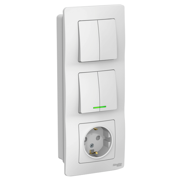 ���������� ���� SYSTEME ELECTRIC BLANCA ����������� 4-��������� � ���������� / 2-��������� ����������� /�����  