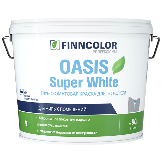 ���������� ������ �/� FINNCOLOR Oasis Super White ��� ������� 9� �����, ���.700001265  