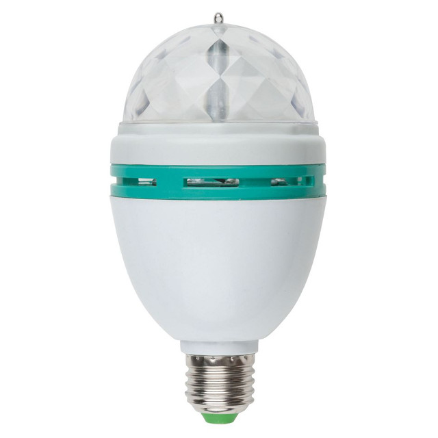 ���������� ����� ������������ VOLPE ����� �������� 3�� RGB E27 �����  