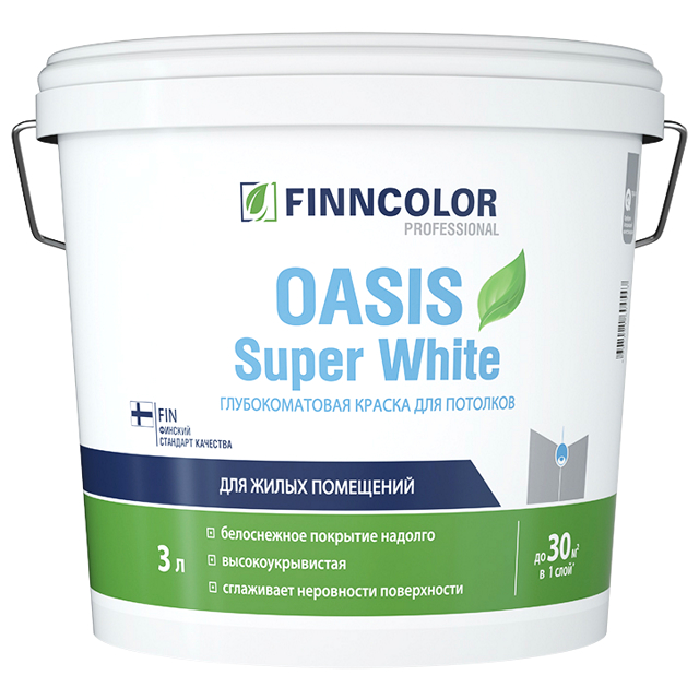���������� ������ �/� FINNCOLOR Oasis Super White ��� ������� 3� �����, ���.700001264  