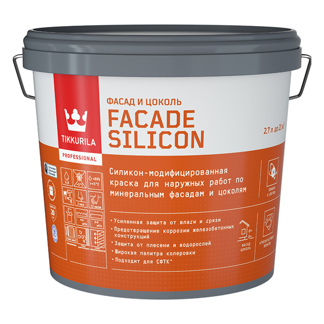 ���������� ������ ��������� �������� TIKKIVALA Facade Silicon ���� � 2,7� �����, ���.700011474  