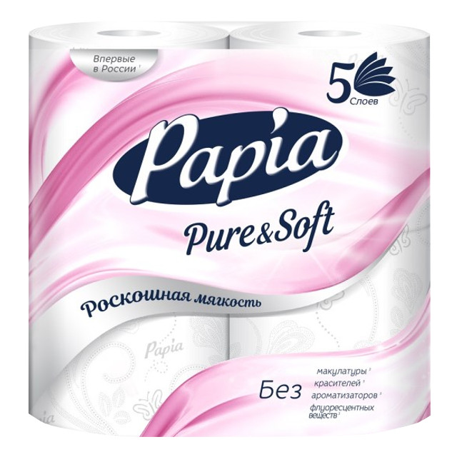 ���������� ������ ��������� PAPIA Pure&Soft 4 ��/��. 5-������� 140 ������ ��� �������  
