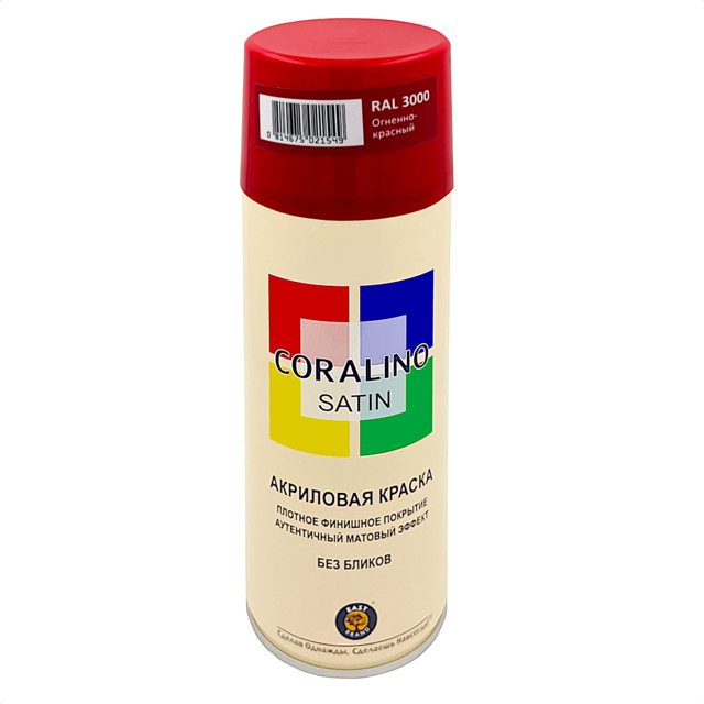 ���������� ������ ����������� CORALINO Satin RAL 3000 �������-������� 520��, ���.CS3000  