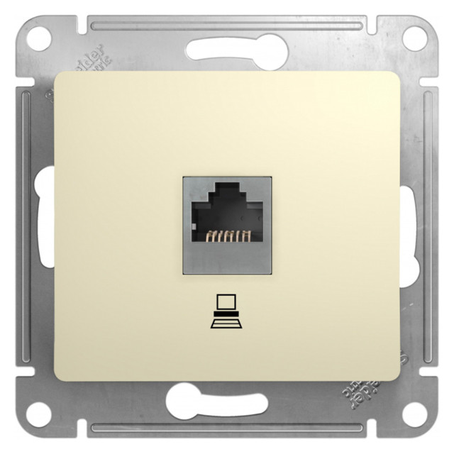 ���������� ������� ������������ 1 ���� SYSTEME ELECTRIC Glossa RJ45 ��������� 5 �������  