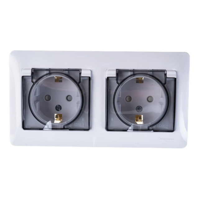���������� ������� 2 ����� SYSTEME ELECTRIC Glossa �/� IP44 �����  