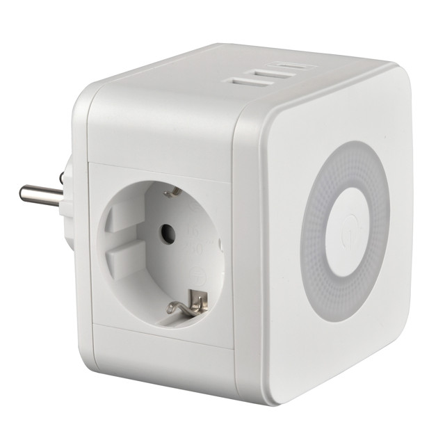 ���������� ������������ UNIEL S-GES2-16SBUC 2 ������, 2 USB, � �����������, �����  