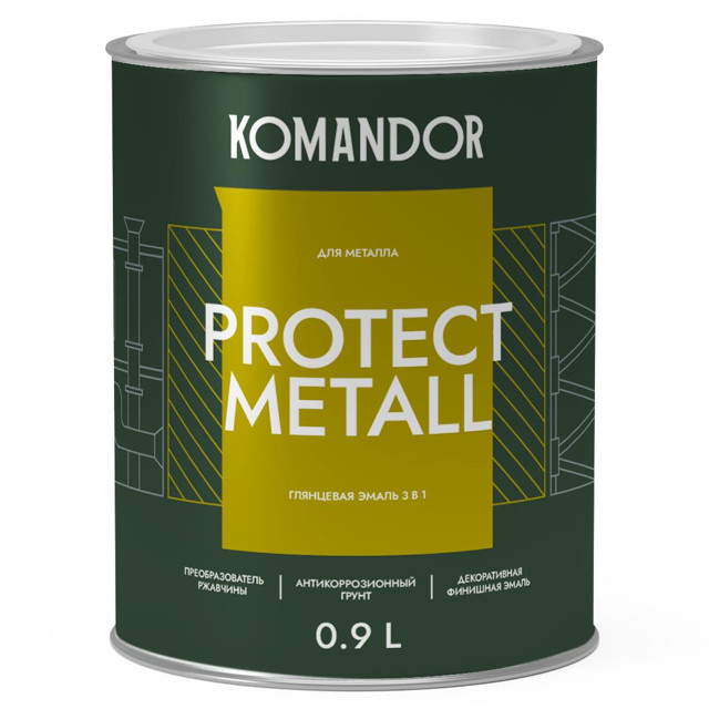 ���������� �����-����� �� ������� KOMANDOR Protect Metall ���� � 0,9 � ��������� �����, ���.S1312001001  