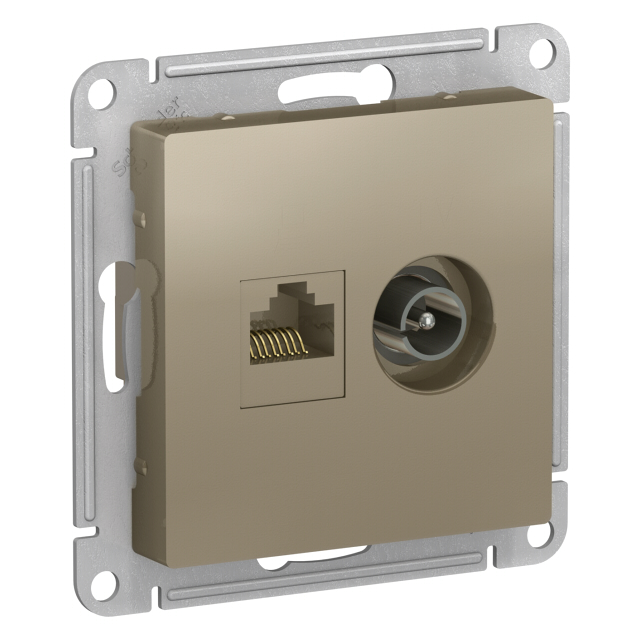 ���������� ������� ������� ������������� � ������������ Atlas Design RJ45+tv ��������� 5 �������  