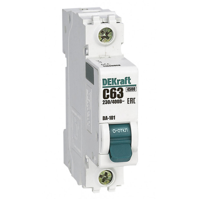 ���������� ����������� �������������� DEKRAFT 63� 1P � 4,5��  