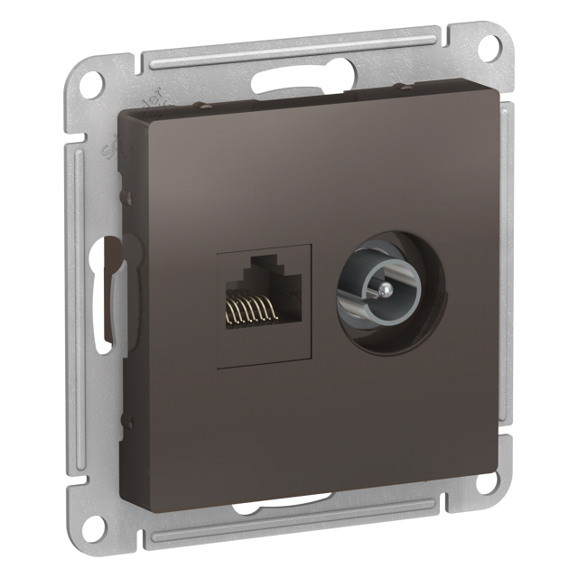 ���������� ������� ������� ������������� � ������������ Atlas Design RJ45+tv ��������� 5� �����  
