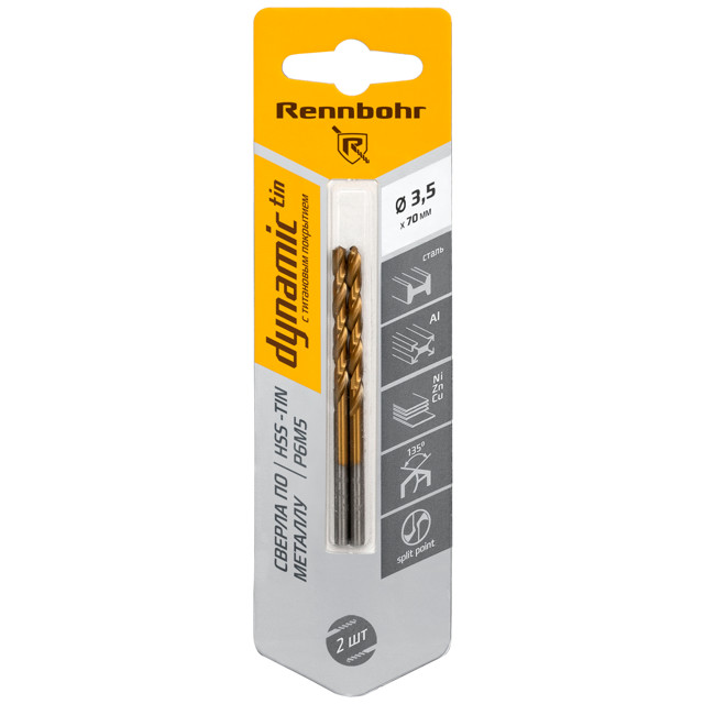 ���������� ������ �� ������� RENNBOHR DYNAMIC-TIN 3,5�70�� 2��  