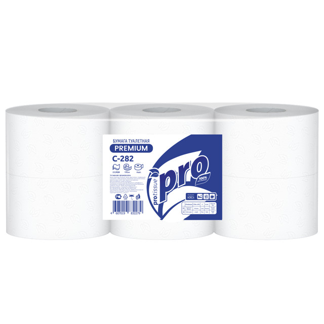 ���������� ������ ��������� PROTISSUE Premium 6��/��  2-������� 170� 12,5�9,6��  