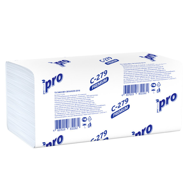 ���������� ��������� �������� PROTISSUE Premium �������� 2-������� 200 ������ 23�21�� V-��������  