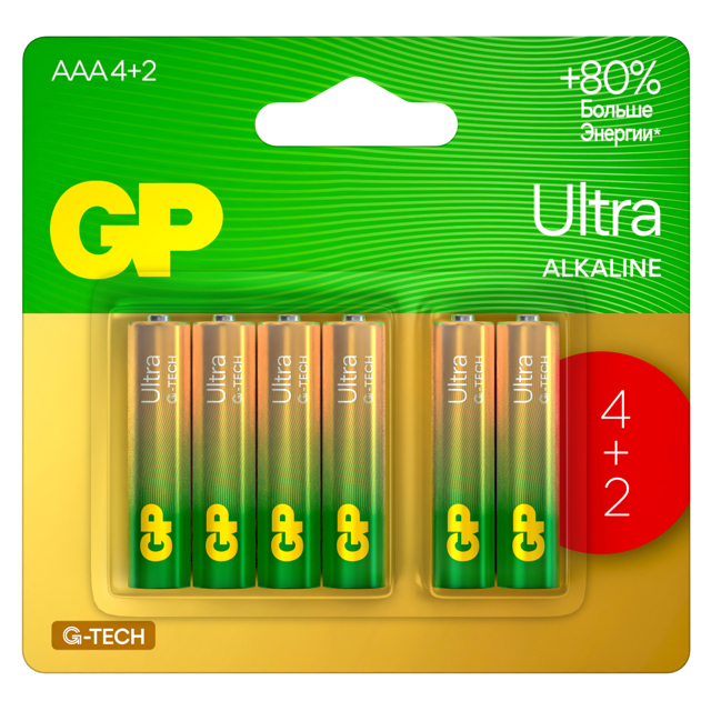 ���������� ��������� GP ������ ���-��� AAA (LR03) 6 ��  