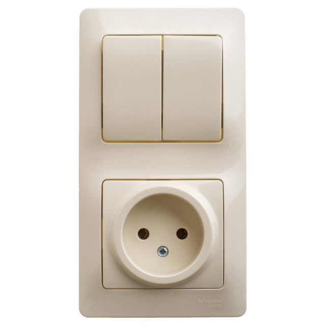���������� ���� 2-��������� ����������� � ������� SYSTEME ELECTRIC Glossa �/� �������  