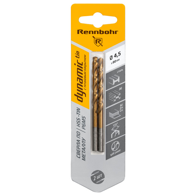 ���������� ������ �� ������� RENNBOHR TIN 4,5�80�� 2��  