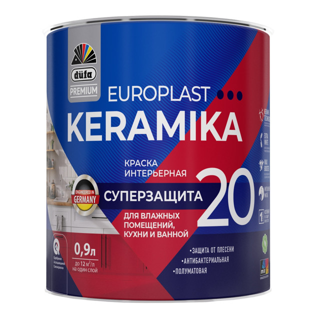 ���������� ������ �/� DUFA Premium EuroPlast Keramika 20 ���� 1 ��� ���� � �������� 0,9� �����, ���.��00-006970  