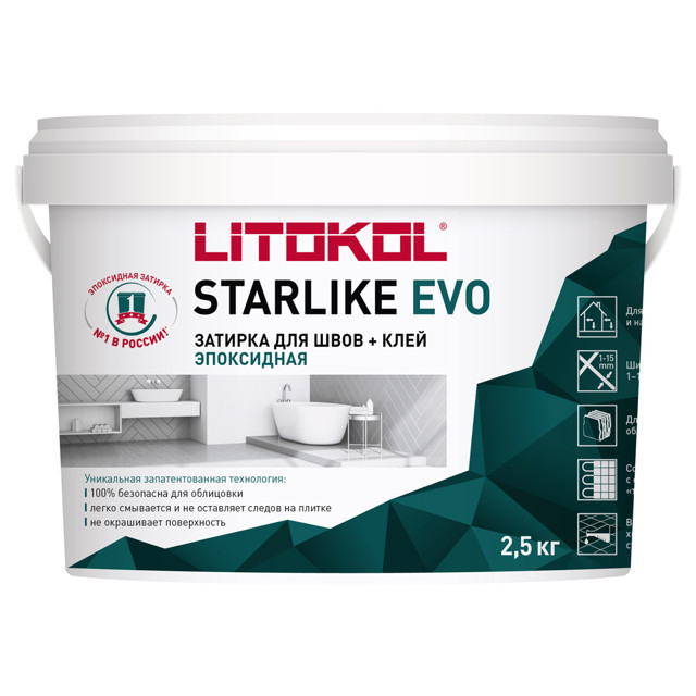 ���������� ������� ��� ���� LITOKOL �������� ���/Starlike Evo �����. 1-15�� 2,5�� �������� �����  