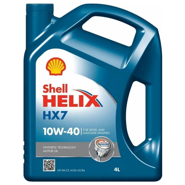 ���������� ����� �������� SHELL HELIX HX7 10W40 4�  