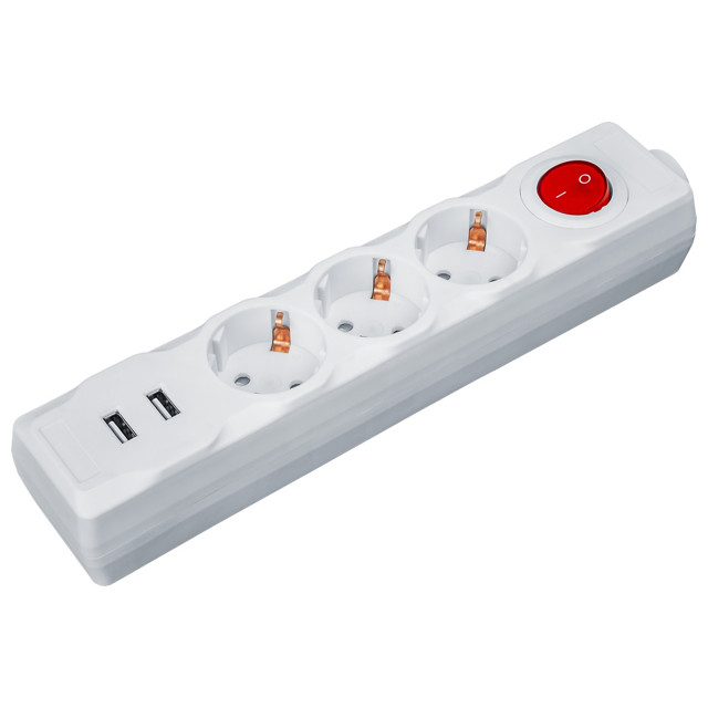 ���������� ���������� c usb NAVIGATOR npe USB-03-180-esc-3X1 �/� ���� 3 ������ 1,8� 2,1A  