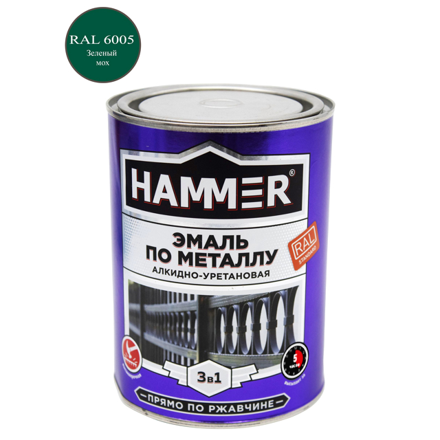 ���������� �����-����� �� ������� HAMMER 0,9�� RAL6005 ������� ���, ���.��000133626  