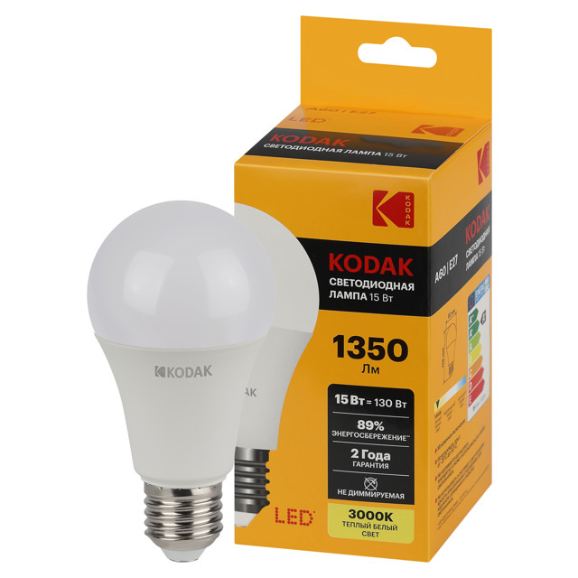 ���������� ����� ������������ KODAK 15�� E27 1350�� 3000� �����  