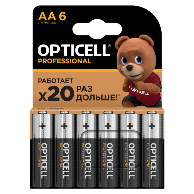 ���������� ��������� OPTICELL ����������� 1,5� ����������� AA 6��  