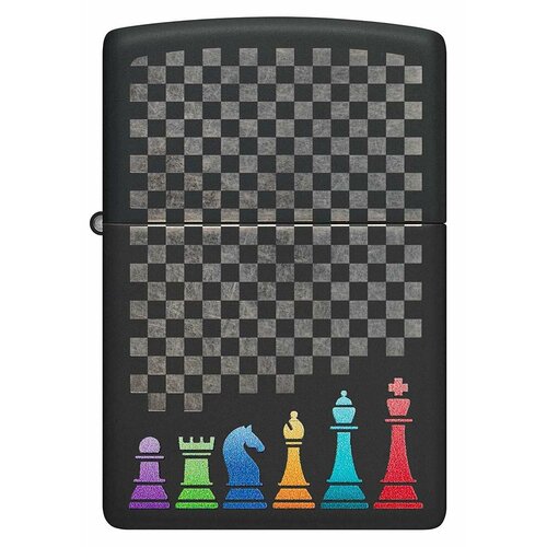    ZIPPO Classic 48662 Chess Pieces   Black Matte -     , -, 