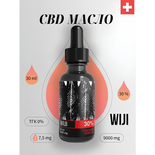 WIJI CBD  Hemp Seed Oil 30% 30 ml,    , -, 