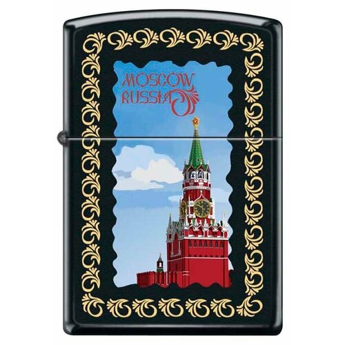   Zippo 218  Moscow Kremlin framed Black Matte