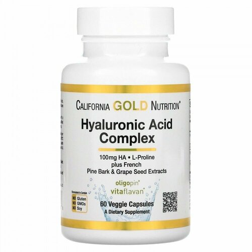 California Gold Nutrition Hyaluronic Acid Complex, 150 , 50 , 60 .   , -, 