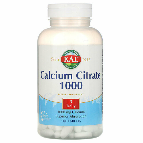 KAL Calcium Citrate ( ) 1000  180    , -, 