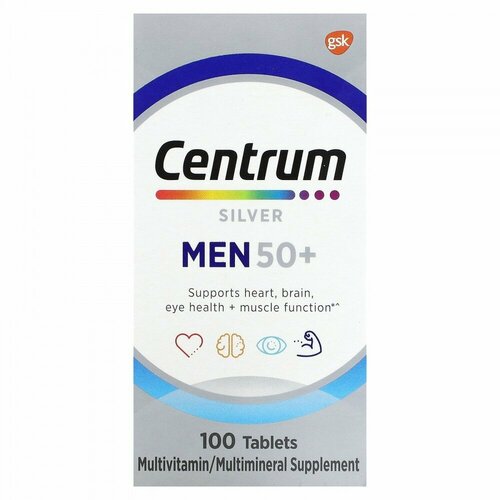       Centrum Silver Men 50+ 100   , -, 