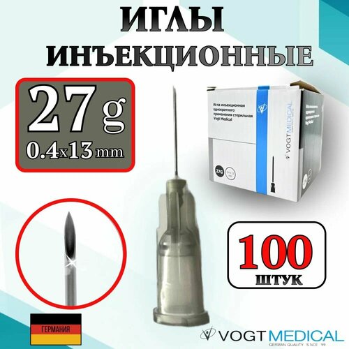 Vogt Medical,   27G, 0.4x13 , 100    , -, 