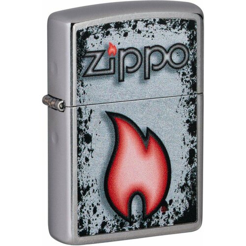  ZIPPO Flame Design   Street Chrome, /, , 38x13x57    , -, 