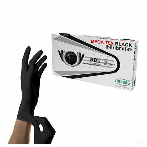 ���������� �������� ���������� ������������ � ��������� SFM MEGA TEX BLACK 25 ��� (50 ����) ������ M (�������)
