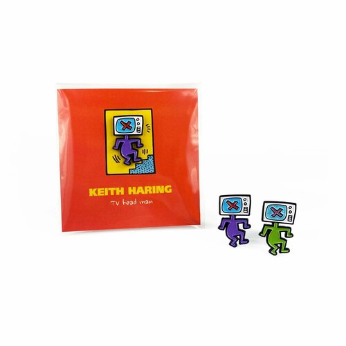   / Little Pins / Keith Haring - TV Head Man /  /    , -, 