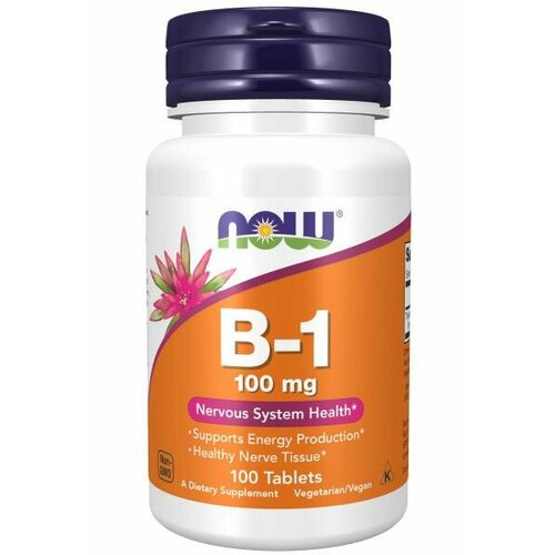 NOW  -1 100  Vitamin B1, 100    , -, 