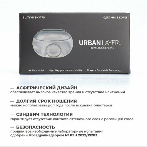 ���������� ���������� ����� URBAN LAYER ru Sofia, 2 ��., R 8,6, D -0,75