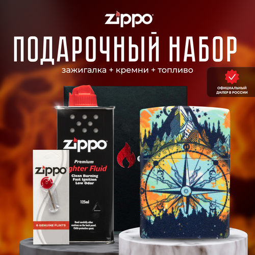 ���������� ��������� ZIPPO ���������� ����� ( ��������� ���������� Zippo 49805 Compass + ������ + ������� 125 �� )